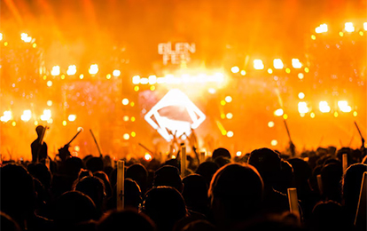 Concert crowd